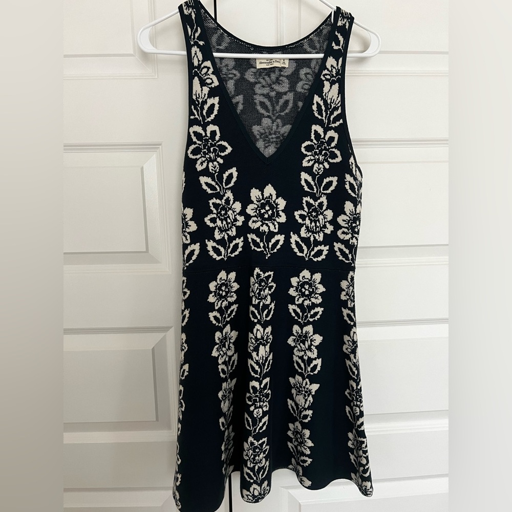 V neck floral dress